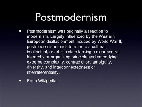 Postmodernism Lesson 2 Ppt