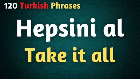 120 Turkish Phrases For Every Level Turkish English AUDIO