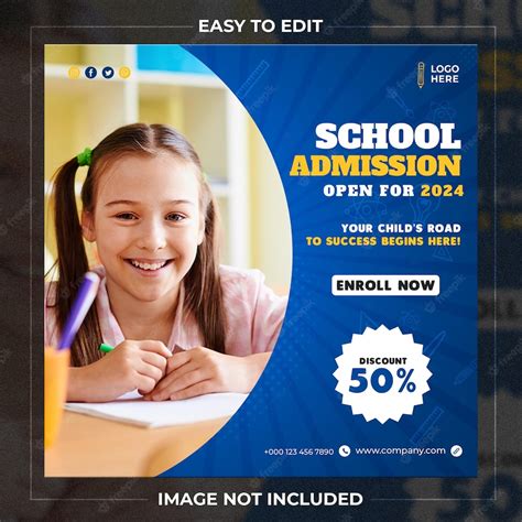 Premium Psd School Education Admission Social Media Post Amp Web Banner