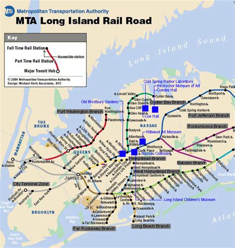 City Of New York New York Map Mta Long Island Rail Road Route Map