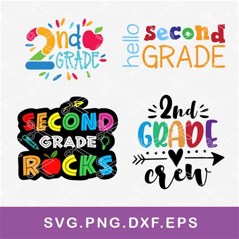 2nd Grade Svg School Svg First Day Of School Svg Pencil S Inspire