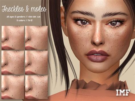 Imf Freckes Moles N12 The Sims 4 Catalog In 2021 Sims 4 The