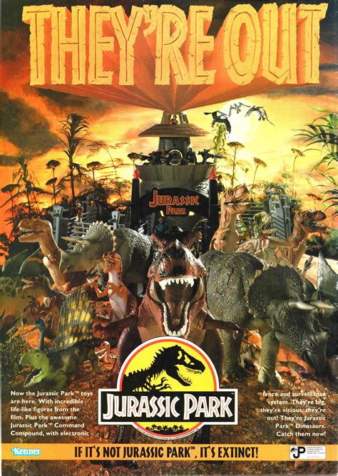 Jurassic Park Vintage 1993 Action Figure Advertisement Jurassic Park