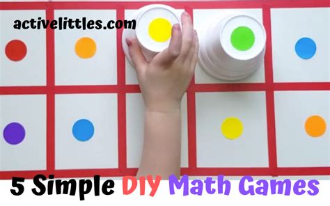 5 Fun Simple Diy Math Games For Kids At Home Active Littles