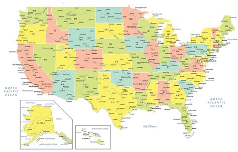 Usa Map With States And Cities Gis Geography Sexiezpicz Web Porn