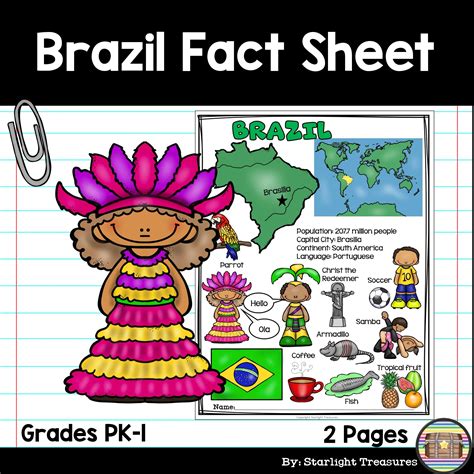 Brazil Fact Sheet Brazil Facts Fact Sheet Facts For Kids