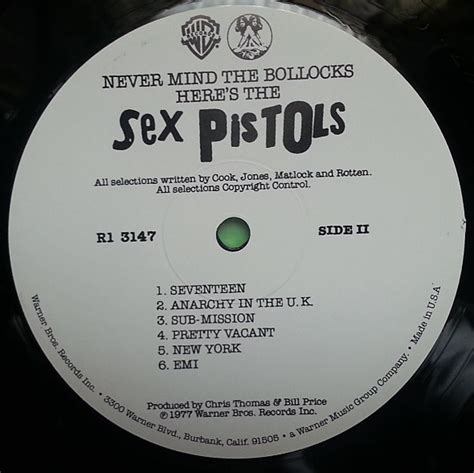 Sex Pistols Never Mind The Bollocks Heres The Sex Pistols New Vinyl High Fidelity Vinyl