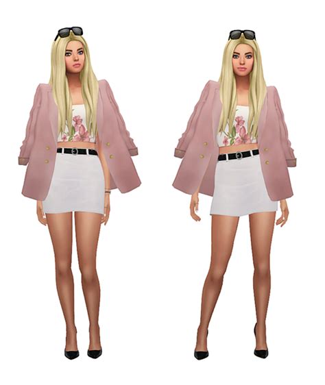 Ts4 Daily Lookbook 3 Skin Body Cleavage The Kims 4