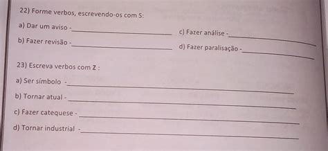 Escreva Os Verbos A Seguir No Gerúndio