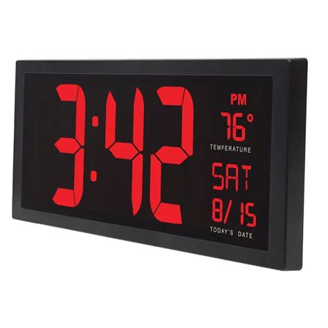 14inch Large Screen Electronic Wall Clock Desktop Led Digital Calendar