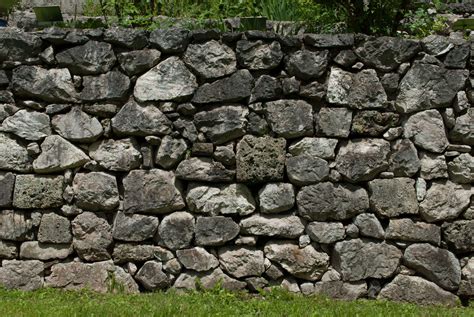 Garden Grass Natural Stones Nature Plant Stone Texture Stone Wall Texture Wall K