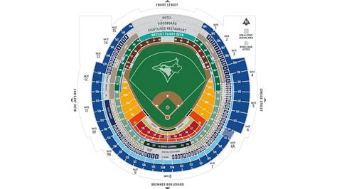 Rogers Centre Seat Map Blue Jays Elcho Table