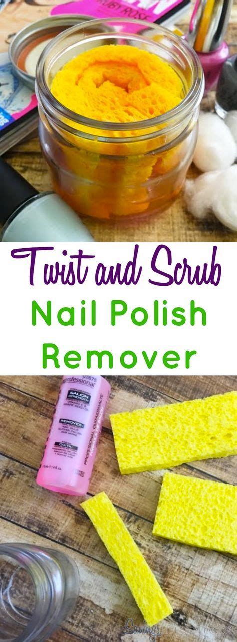 The smell is pretty good, old. DIY Twist and Scrub Nail Polish Remover Tutorial | Nail polish remover, Nail polish remover jar ...
