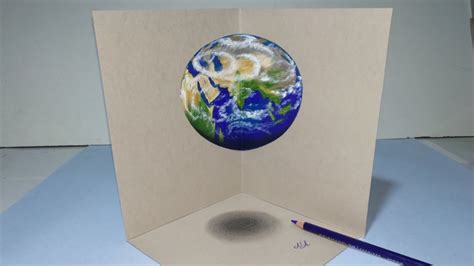 See more ideas about earth drawings, drawings, nurse art. How to draw Globe in 3d / Planet earth drawing in 3d - YouTube