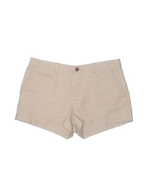 Gap 100 Cotton Solid Tan Khaki Shorts Size 6 70 Off Khaki Shorts
