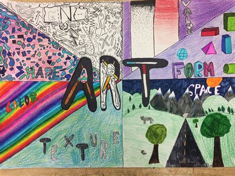 6th Grade Elements Of Art Poster Project Marlboro