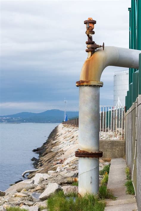 Draining Sewage Into The Ocean Stock Photo Image Of Drain Industrial