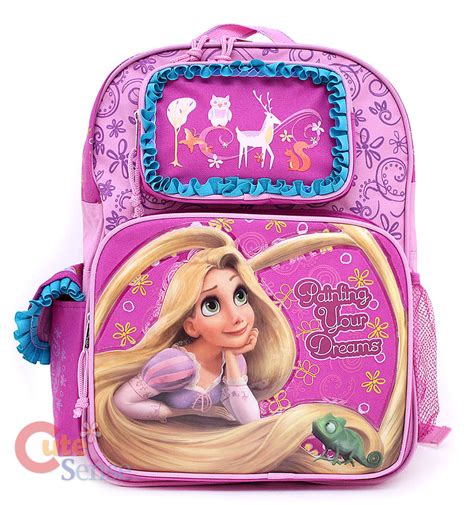 Princess Tangled Rapunzel School Backpack Lunch Bag Set