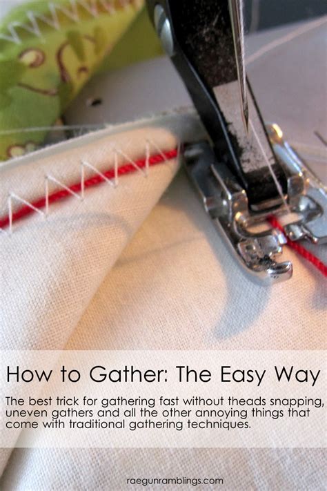 How To Gather Large Amounts Of Fabric The Daily Seam