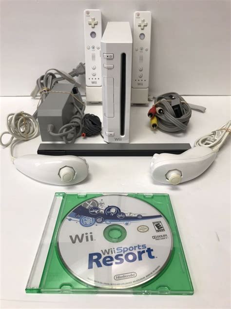 Nintendo Wii Rvl 001 White Video Sport Console Motion Plus Wii