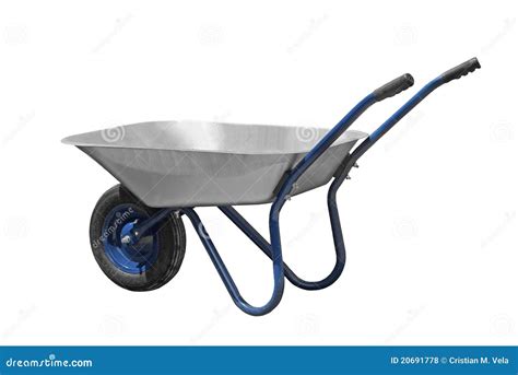 Wheelbarrow Stock Photo Image Of Push Wheelbarrow Metallic 20691778