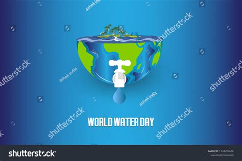 Save Water World Water Day Concept Stock Vector Royalty Free 1334296616 Shutterstock