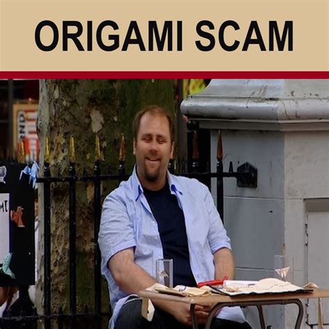 Origami Scam The Real Hustle Confidence Trick Origami One Of Pauls Favourite Scams