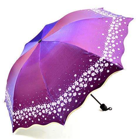 2019 New Arrival Beautiful Flowers Umbrella Fashion Glitter Color