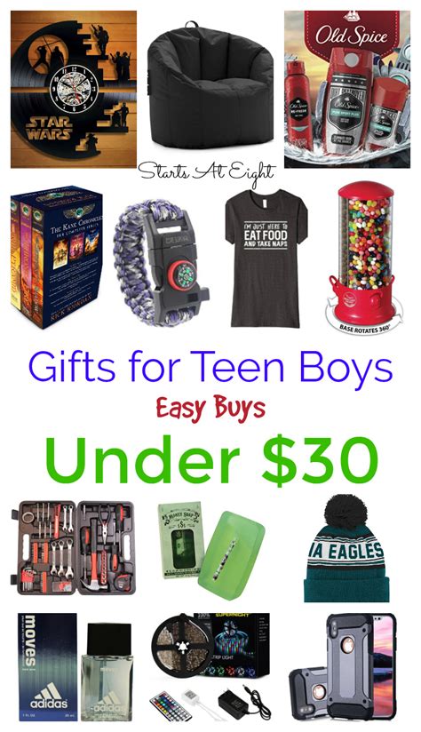 What are the top christmas gifts for teen boys? Gifts for Teen Boys: Easy Buys Under $30 - StartsAtEight