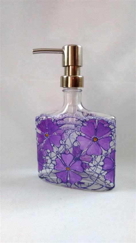 Discover hand soap at world market, and thousands more unique finds from around the world. Hand Painted Soap Didpenser Purple flowers by HiMaria on ...
