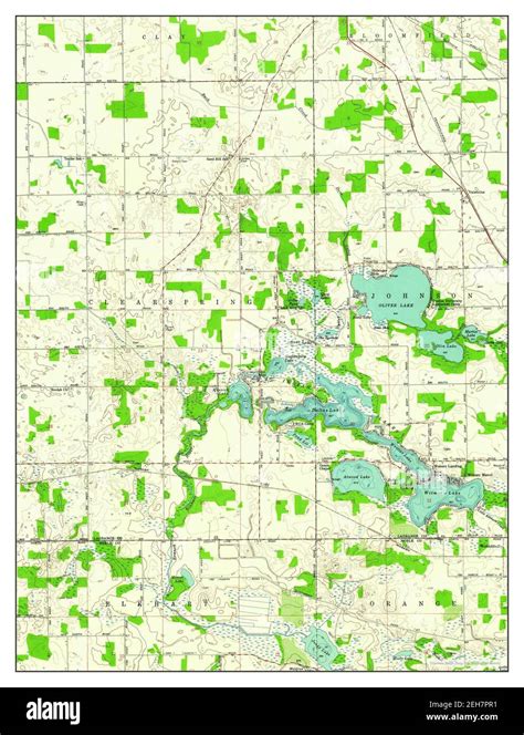 Oliver Lake Indiana Map 1959 124000 United States Of America By