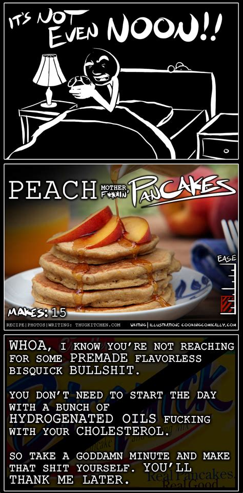 Peach Pancakes Comic Thug Kitchen