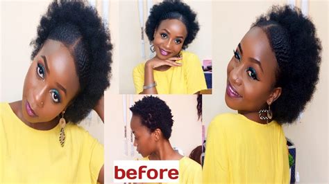 Kubana Nywele Fupi Afro Swaga Style Short Natural Hair Style Afro Swaga Youtube
