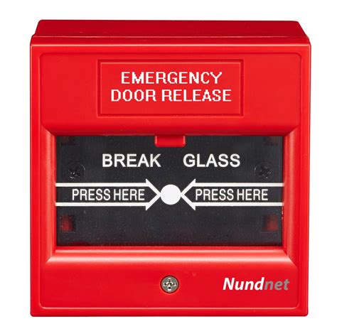 Emergency Break Glass For Access Control And Fire Alarm System