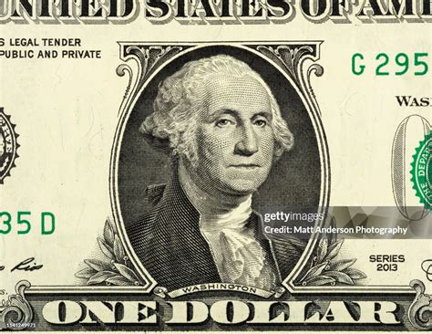 Us Currency One Dollar Bill Close Up View High Res Stock Photo Getty