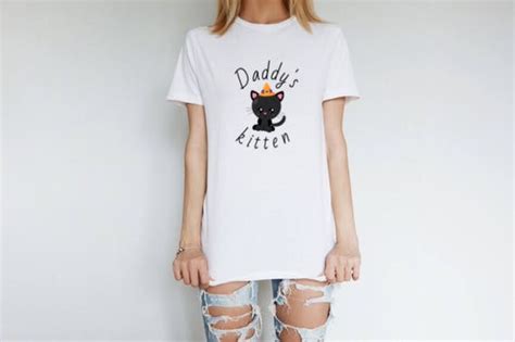 Daddys Kitten Shirt Halloween Kittenplay Shirt Bdsm