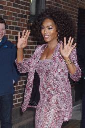 Angela Bassett The Late Show With Stephen Colbert In NYC CelebMafia