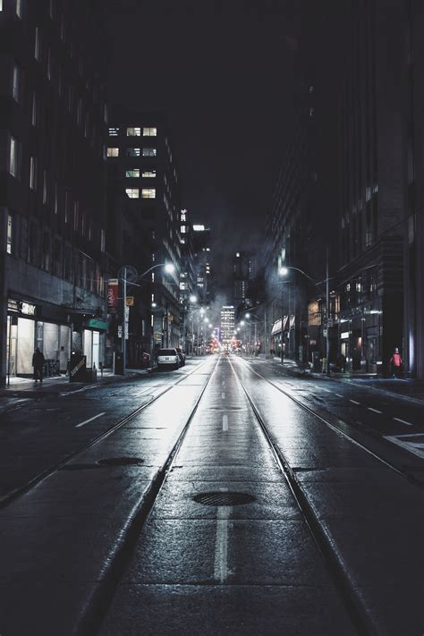 Free Images Snow Winter People Road Urban Cityscape Dark