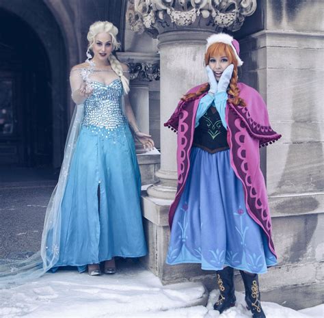 Anna And Elsa Cosplay Frozen By Lisa Lou On
