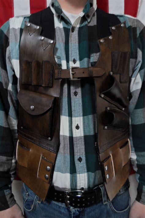leather tool vest by aberon on etsy leather tool belt leather holster veg tan leather leather