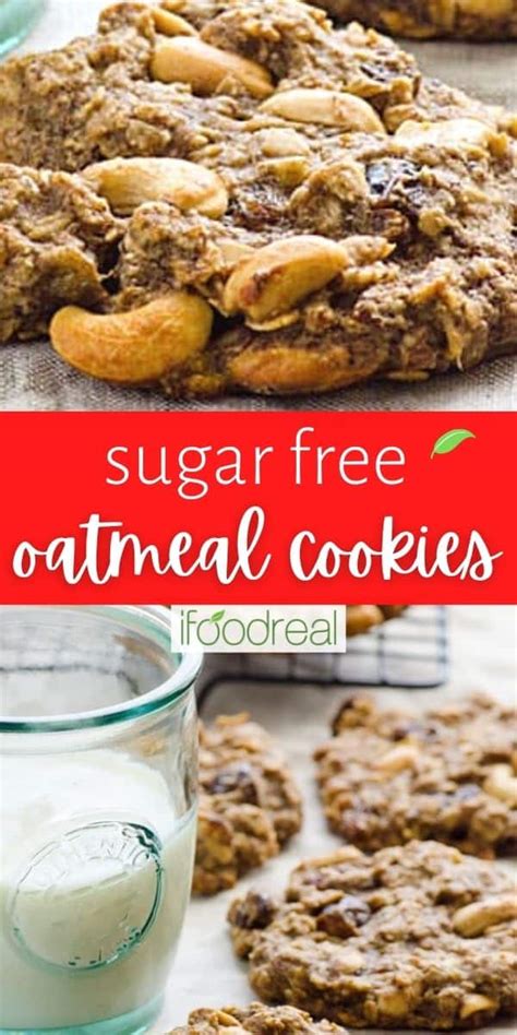 Cooking with oats always produces such wonderful wholesome comfort food that is so good for you. Sugar Free Oatmeal Cookies {Easy, No Chill, Healthy Recipe} - iFOODreal.com