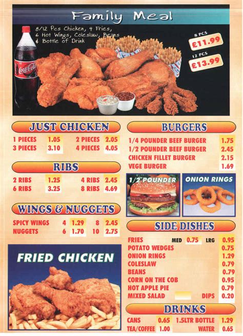 *not all items are available in all restaurants due to menu updates. Roosters Chicken restaurant on Hotwell Road, Bristol - Everymenu