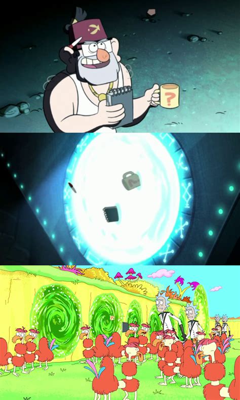 Gravity Falls And Rick And Morty Are Connected Gravity Falls Know