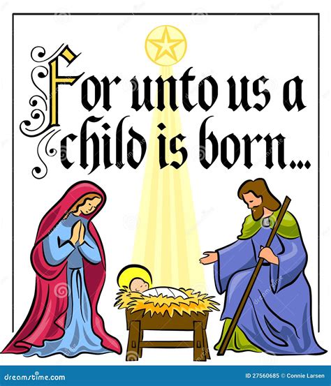 Christmas Nativity Verseeps Royalty Free Stock Photo Image 27560685