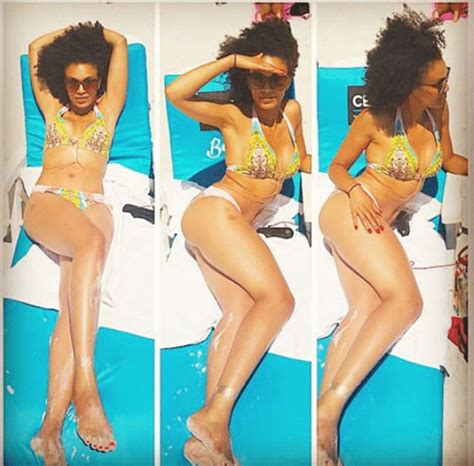 Mzansi Actress Pearl Thusi Modeling Topless And Looking