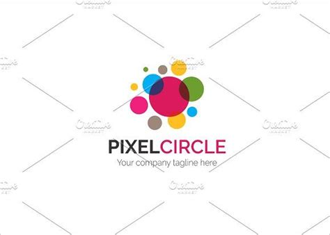 Connect with them on dribbble; Pixel Circle V2 Logo | Pixel circle, Business card logo ...