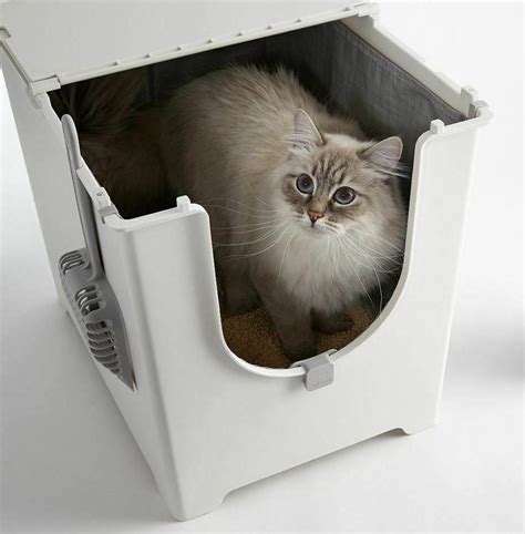 Cat Litter Box With Lid Kitty Covered Pet