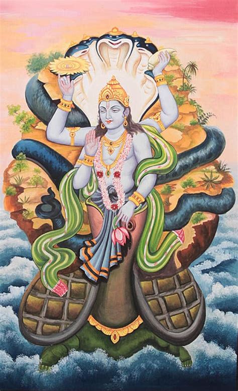 Kurma Avatar Of Lord Vishnu Exotic India Art