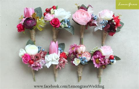 Create your own artificial wedding bouquets arrangements with silk flower stems from rustic reach. Series corsage, special pricing will be applied. | Floral ...