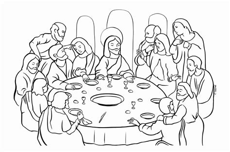 Last Supper Coloring Page Fresh The Last Supper Free Coloring Pages